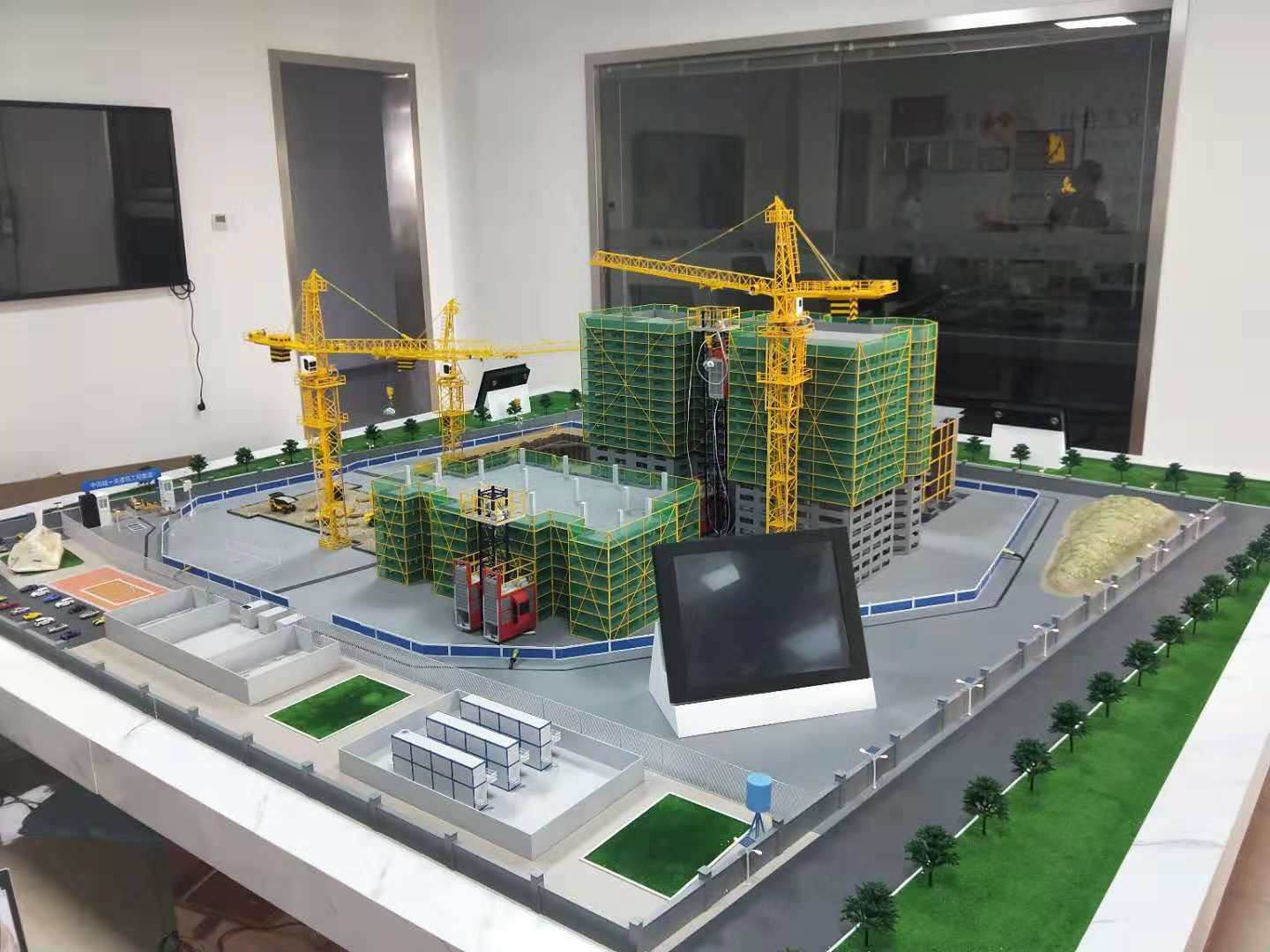 申扎县建筑施工场景模型